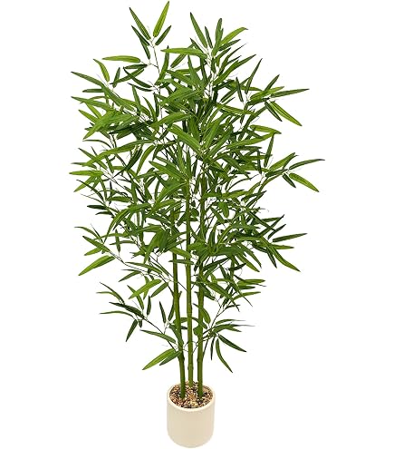 Amazon｜TenWaterloo 人工大麻植物、鉢植え植物高さ36インチ、フェイク
